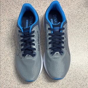 New Balance Gray and Blue Athletic Shoes with Breathable Mesh